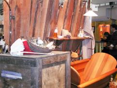 Ausschnitt Messestand, Ausstellungsstück Gewerbemesse Art und Form in Dresden 2004